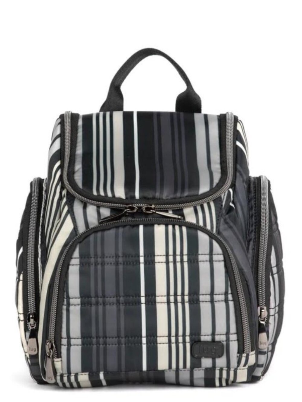 Lug Caddy Toiletry Case Love Stripe Black NWOT